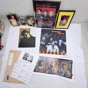 Vintage Duran Duran Fan Club Memorabilia Lot Big Live Thing Tokyo Flyer Photos